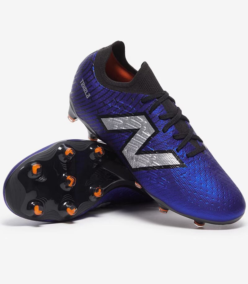 new balance tekela football boots in metallic blue